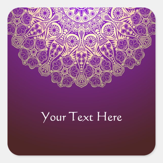 Classy Mandala Sticker (Front)