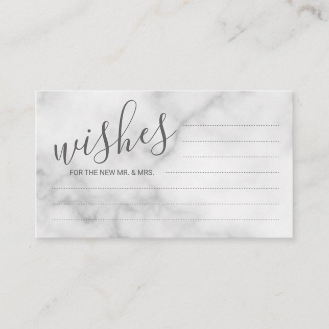 Classy Marble Mariage de conseil et carte de voeux (Devant)
