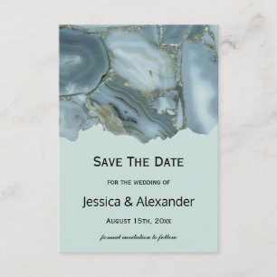 Classy Marble Save The Date Wedding