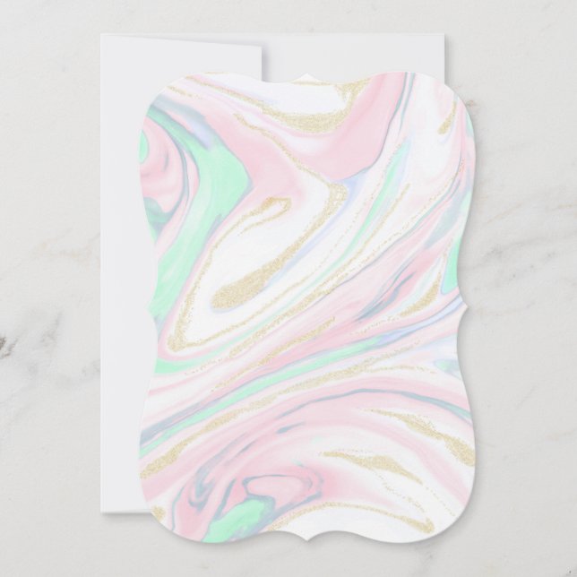 Classy marbleized abstract design (Front)
