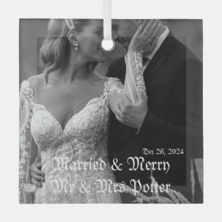 Classy Married & Joyeux Ornement en verre pour Noë