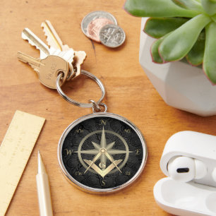Classy Masonic Keychain
