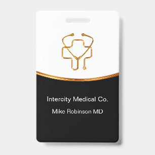 Classy Medical Doctor Office Staff Badge