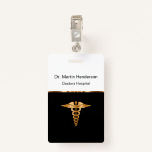 Classy Medical Hospital Office ID Badge