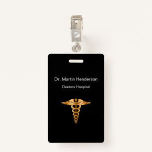Classy Medical Office ID Badge