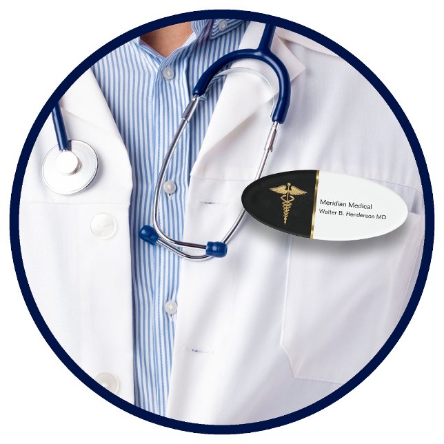 Classy Medical Staff Name Tag (Creator Uploaded)