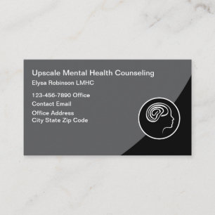 Classy Mental Health Counselor Business Cards