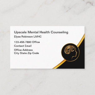 Classy Mental Health Counselor Business Cards