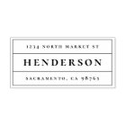 Classy Minimalist Bold Family Name Return Address