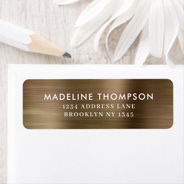 Classy Minimalist Brushed Metal Gold (Insitu)