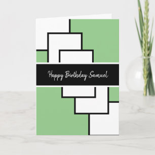 Classy Modern Abstract Birthday Card