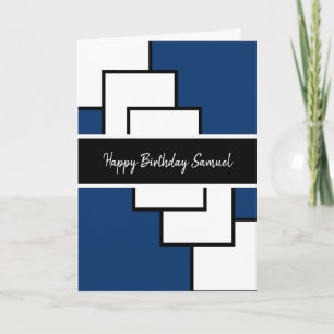 Classy Modern Abstract Birthday Card