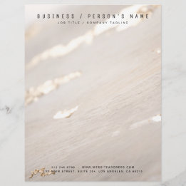 Classy Modern Gold Foil Letterhead