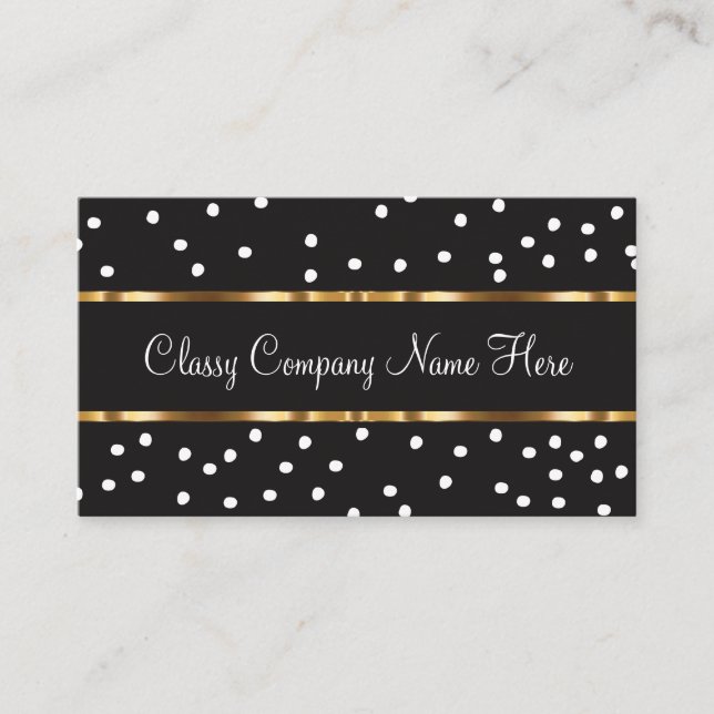 Classy Modern Two Side Business Card (Front)