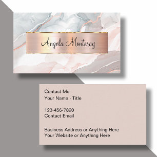 Classy Monogram Business Cards With Elegance