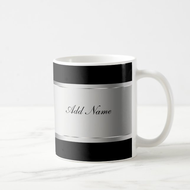 Classy Monogram Coffee Mugs (Right)