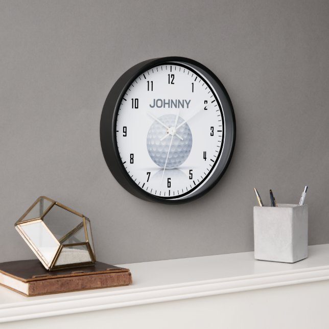 Classy Monogram | Golf Sport Gifts Clock (Office)