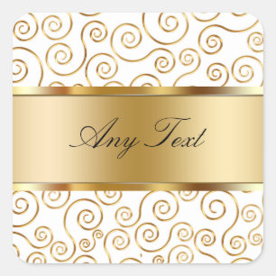 Classy Monogram Sticker Labels