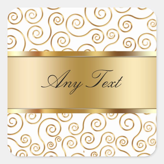 Classy Monogram Sticker Labels (Front)