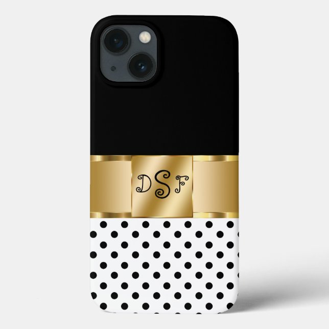Classy Monogram Style Case-Mate iPhone Case (Back)
