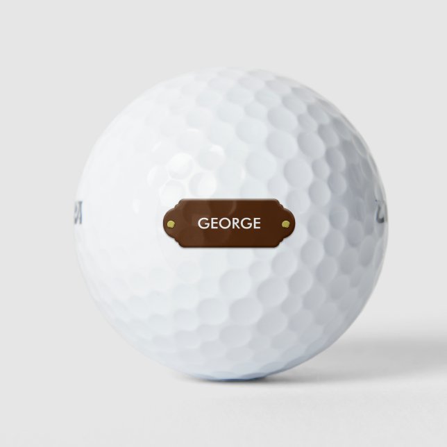 Classy Monogram Style Golf Balls (Front)