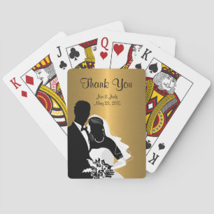 Classy Monogram Wedding Favours Playing Cards