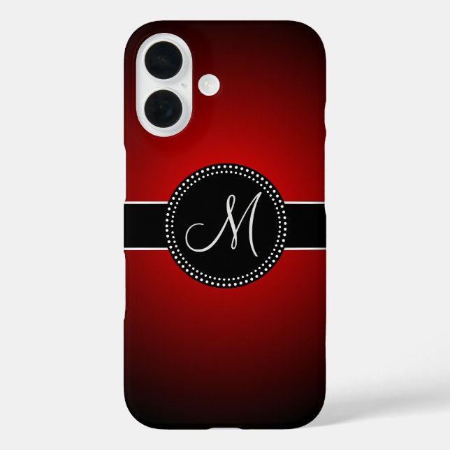 Classy Monogrammed Case-Mate iPhone Case (Back)