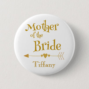 Classy Mother of the Bride 2 Inch Round Button
