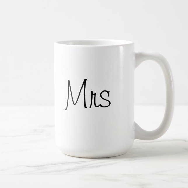 Classy Mrs Coffee Cup for Wife or Bride to Be (Right)