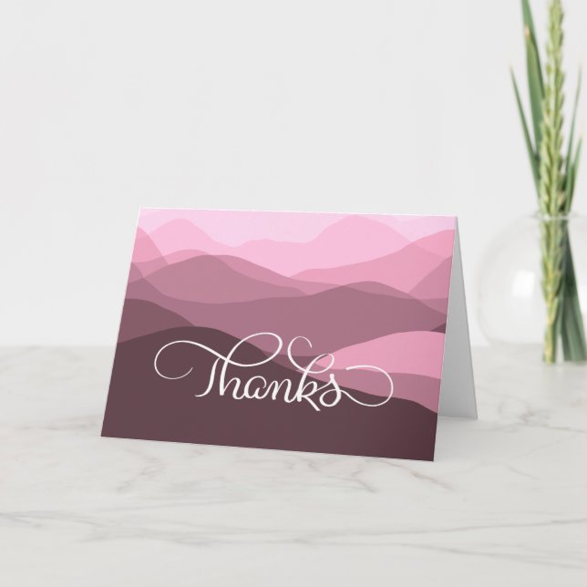 Classy Nature Inspired Business Thank You Cards (Front)