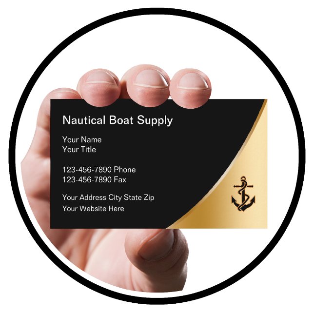Classy Nautical Theme Business Cards (Creator Uploaded)