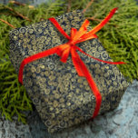 Classy Navy Blue And Gold Swirls Pattern Boho Chic Wrapping Paper<br><div class="desc">Presenting the captivating navy blue wedding belly bands adorned with graceful golden swirls.</div>