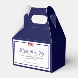 Classy Navy Patriotic Themed Favour Box