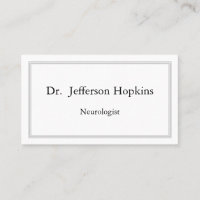 Classy Neurologist Business Card