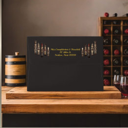 Classy Nutcracker Soldiers Brown Gold Traditional Envelope