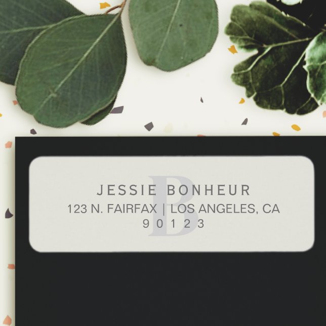 Classy Off-White Light Grey Return Address (Creator Uploaded)