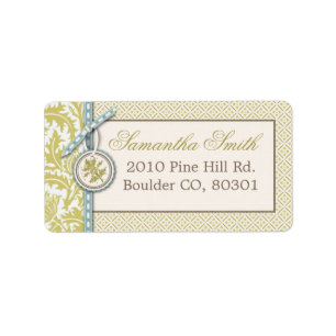 Classy Olive Address Label
