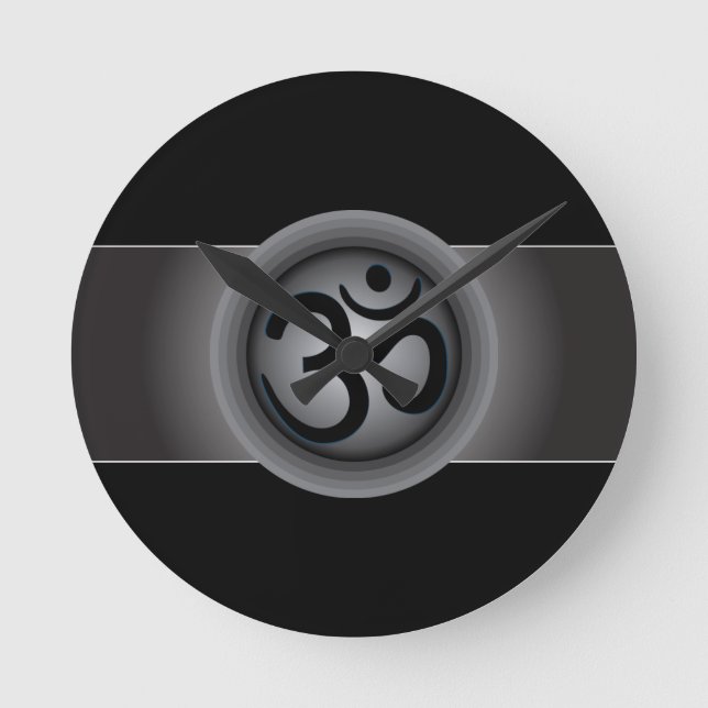 Classy Om Symbol Wall Clock (Front)