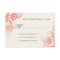 Classy Ombre Coral Wedding RSVP