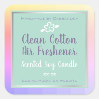 Classy Ombre Rainbow Pink Étiquettes d'emballage d