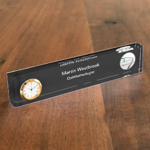 Classy Ophthalmologist Office Desk Nameplate