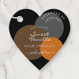Classy Packaging Supplies Stylish Dark Coloured Favour Tags