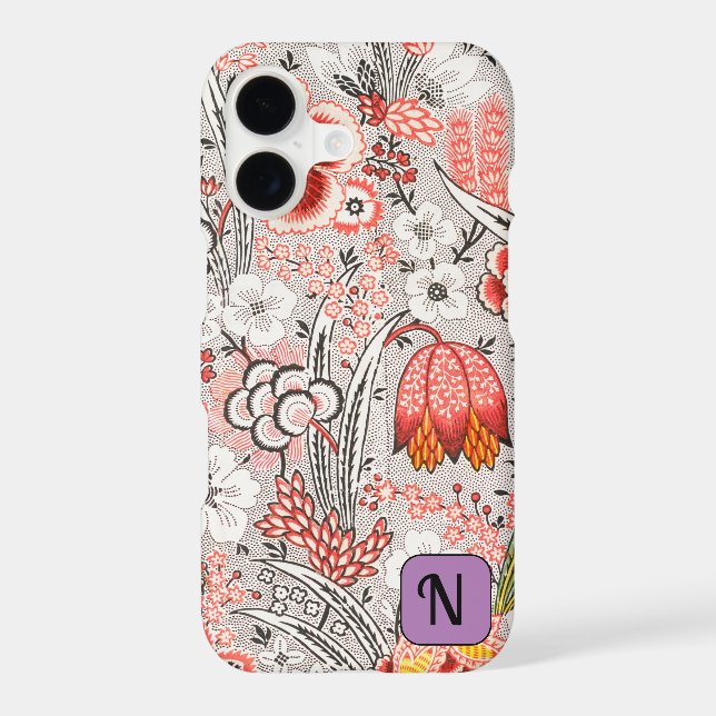 Classy paisley pattern Initials gift for her (Back)