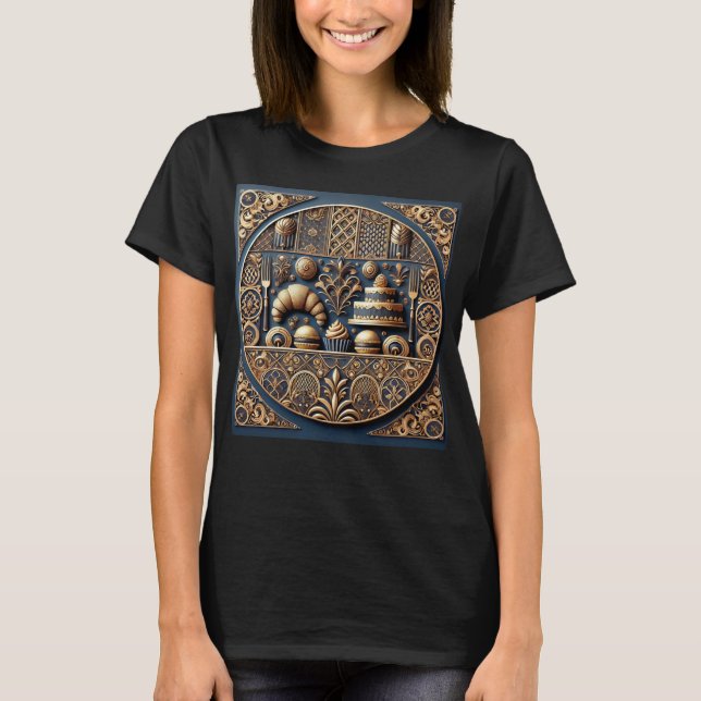 Classy Pastry & Cake Designer's T-Shirt (Front)