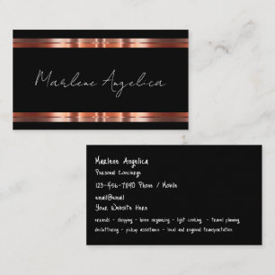Classy Personal Concierge Services Business Card