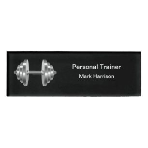 Classy Personal Trainer Name Tag