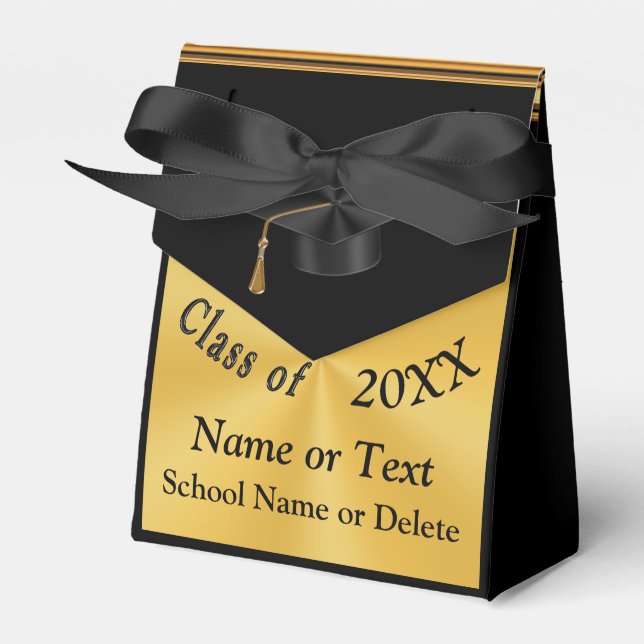 Classy Personalized Graduation Favour Boxes (Front Side)