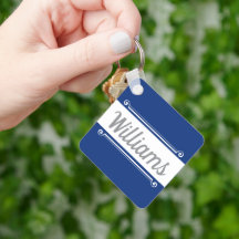 Classy personalized keychain - closing gift