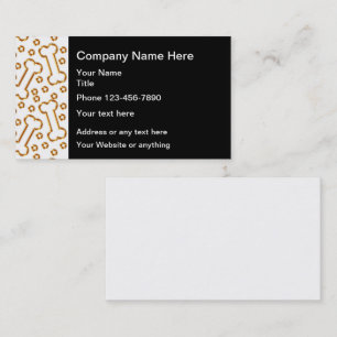 Classy Pet Care Theme Business Cards