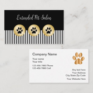 Classy Pet Salon Business Cards